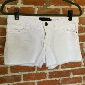 Sanctuary white denim shorts 27 boyfriend